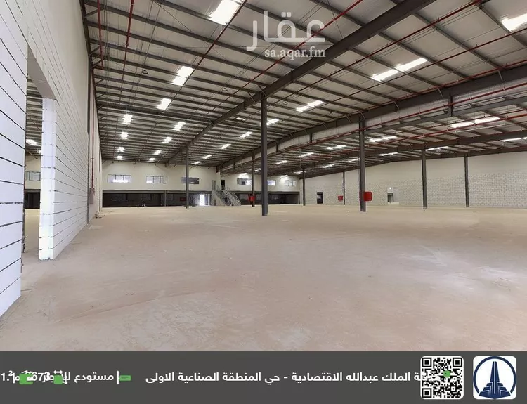 مستودع للإيجار في شارع شارع الرؤيا, مدينة مدينة الملك عبدالله الإقتصاديه, منطقة مكة المكرمة