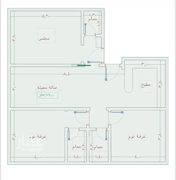 شقة للبيع في شارع السامر, حي الواحة, مدينة جدة, منطقة مكة المكرمة