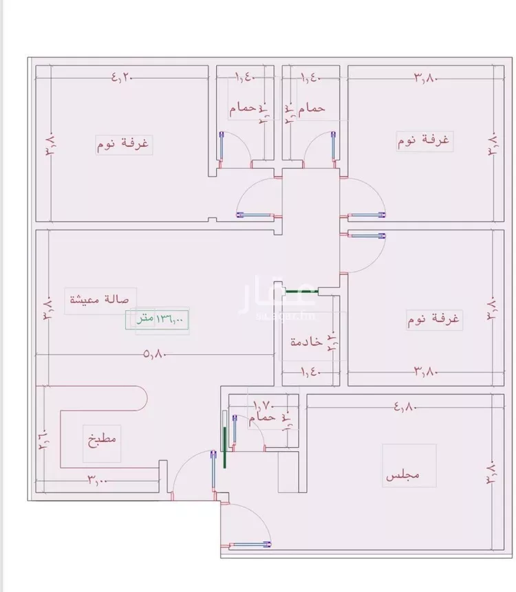 شقة للبيع في شارع السامر, حي الواحة, مدينة جدة, منطقة مكة المكرمة