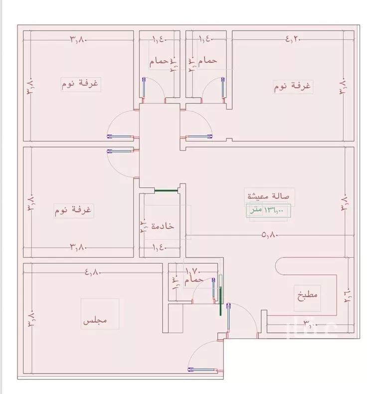 شقة للبيع في شارع السامر, حي الواحة, مدينة جدة, منطقة مكة المكرمة
