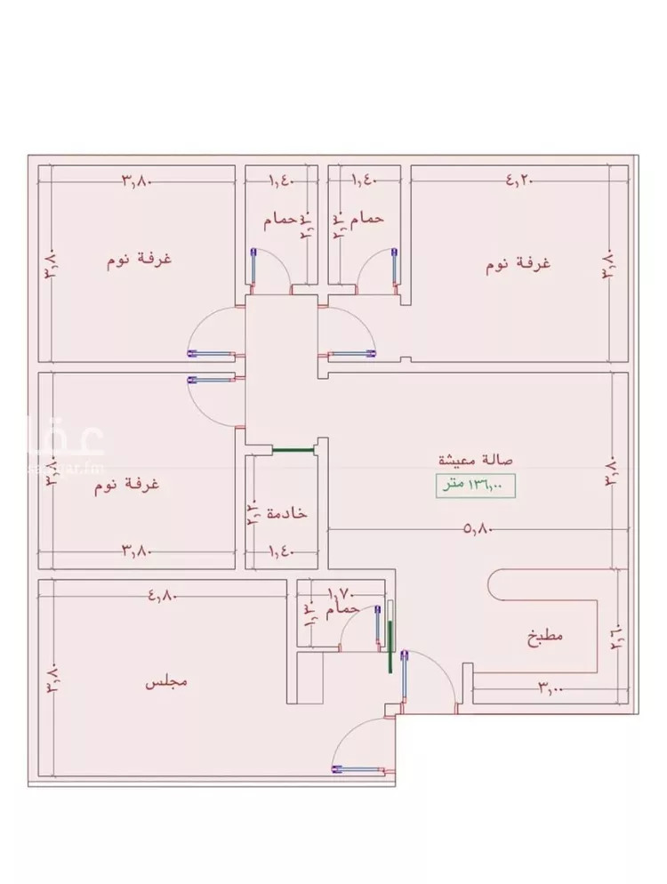 شقة للبيع في شارع السامر, حي الواحة, مدينة جدة, منطقة مكة المكرمة