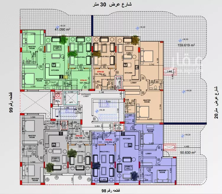 شقة للبيع في شارع 29 السيف, حي السيف, مدينة الدمام, المنطقة الشرقية صورة 3