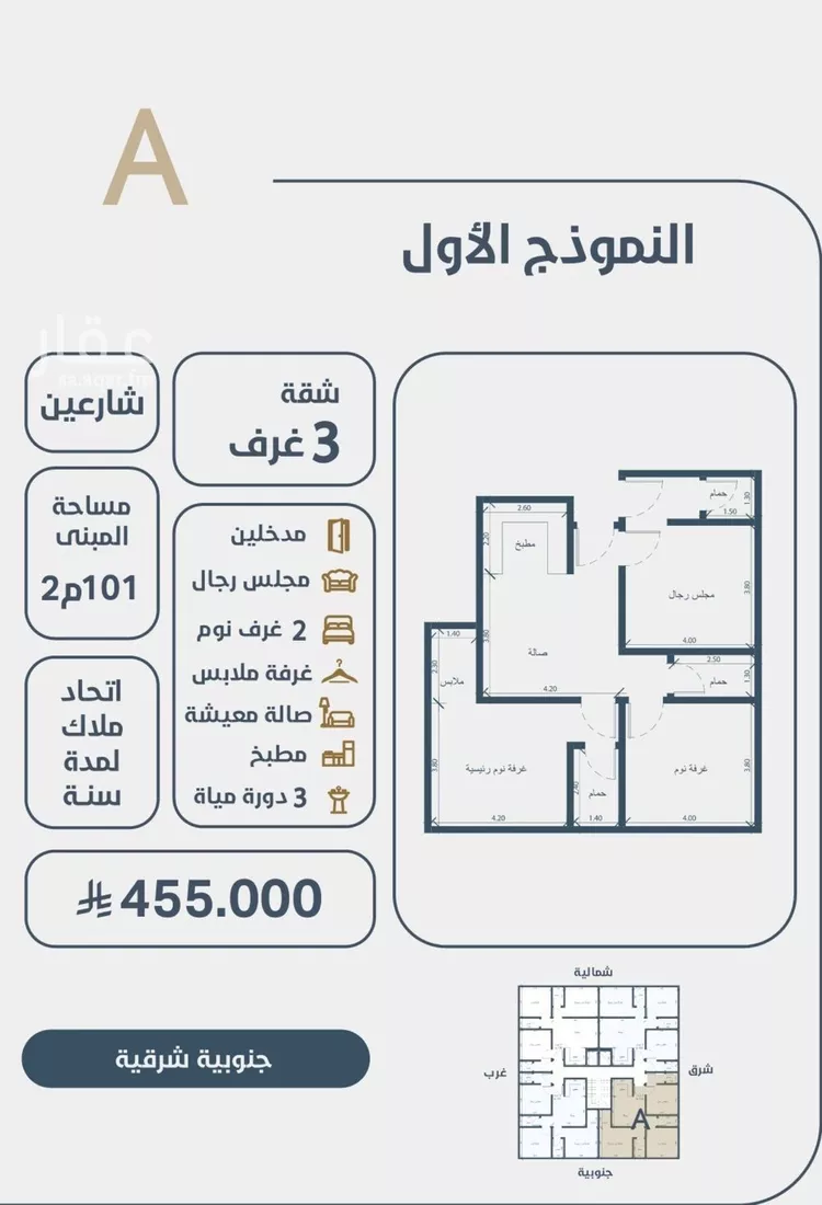 شقة للبيع في شارع ابو كبشه الانصاري, حي النعيم, مدينة جدة, منطقة مكة المكرمة