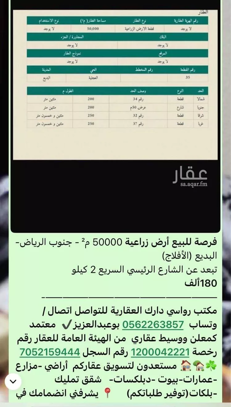 مزرعة للبيع في شارع شارع , حي الطويله الهلجان, مدينة الطويله الهلجان, منطقة الرياض صورة 3