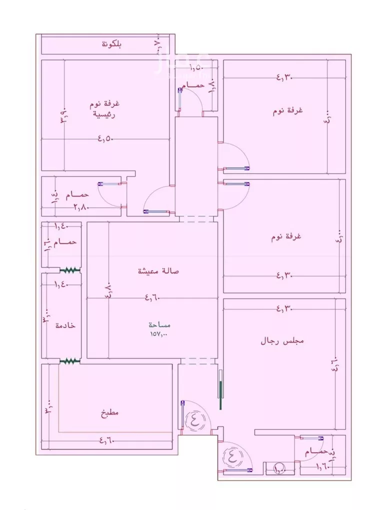 شقة للبيع في شارع الواحة, حي الواحة, مدينة جدة, منطقة مكة المكرمة صورة 3