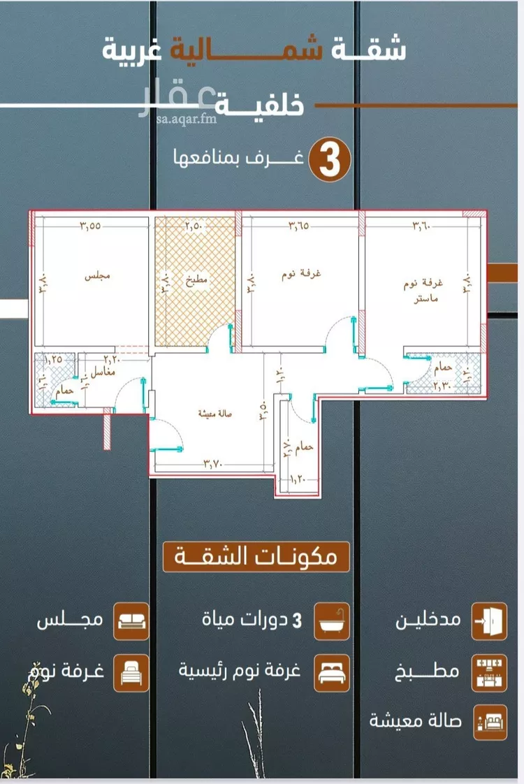 شقة للبيع في شارع ابراهيم بن كنيف, حي السلامة, مدينة جدة, منطقة مكة المكرمة صورة 3