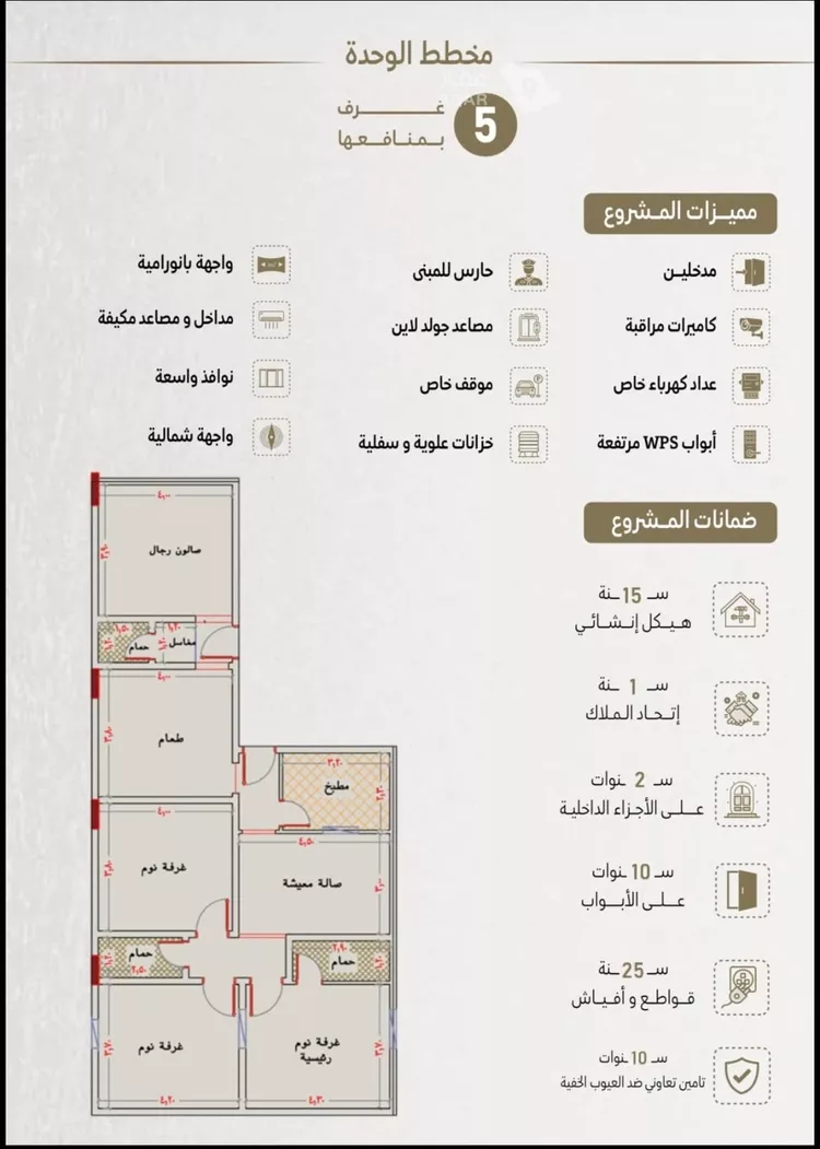 شقة للبيع في شارع ابو وهيب الجشمي, حي النعيم, مدينة جدة, منطقة مكة المكرمة 3
