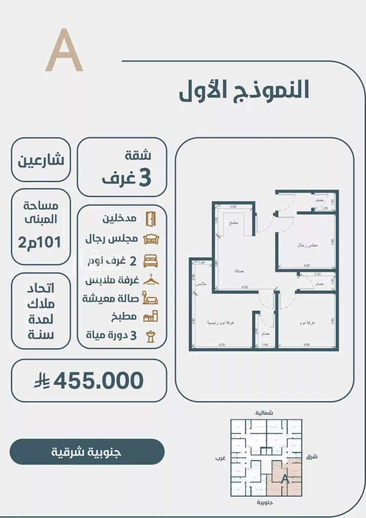 شقة للبيع في شارع ابو مصعب الاسدي, حي النعيم, مدينة جدة, منطقة مكة المكرمة
