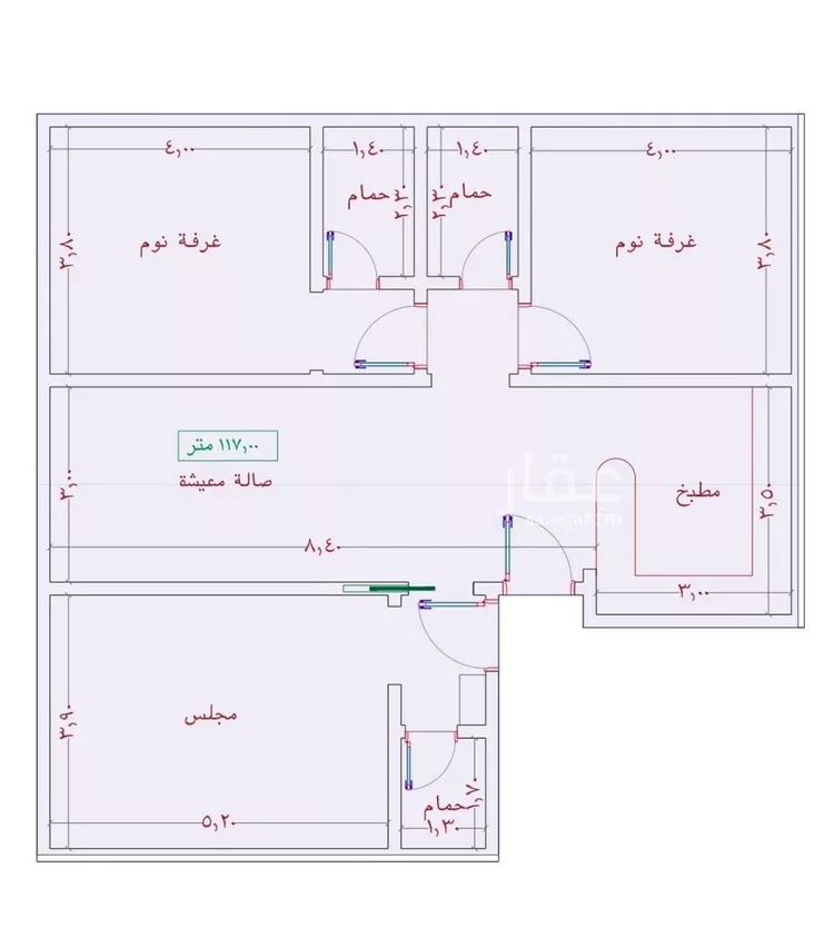 شقة للبيع في شارع السامر, حي الواحة, مدينة جدة, منطقة مكة المكرمة