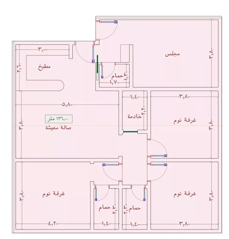 شقة للبيع في شارع السامر, حي الواحة, مدينة جدة, منطقة مكة المكرمة