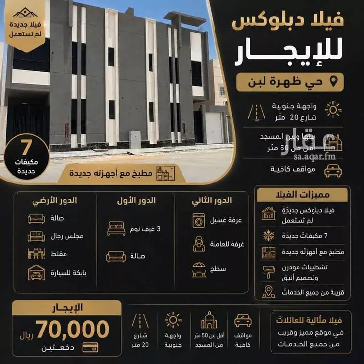 Villa for Rent in Riyadh Dhahrat Laban