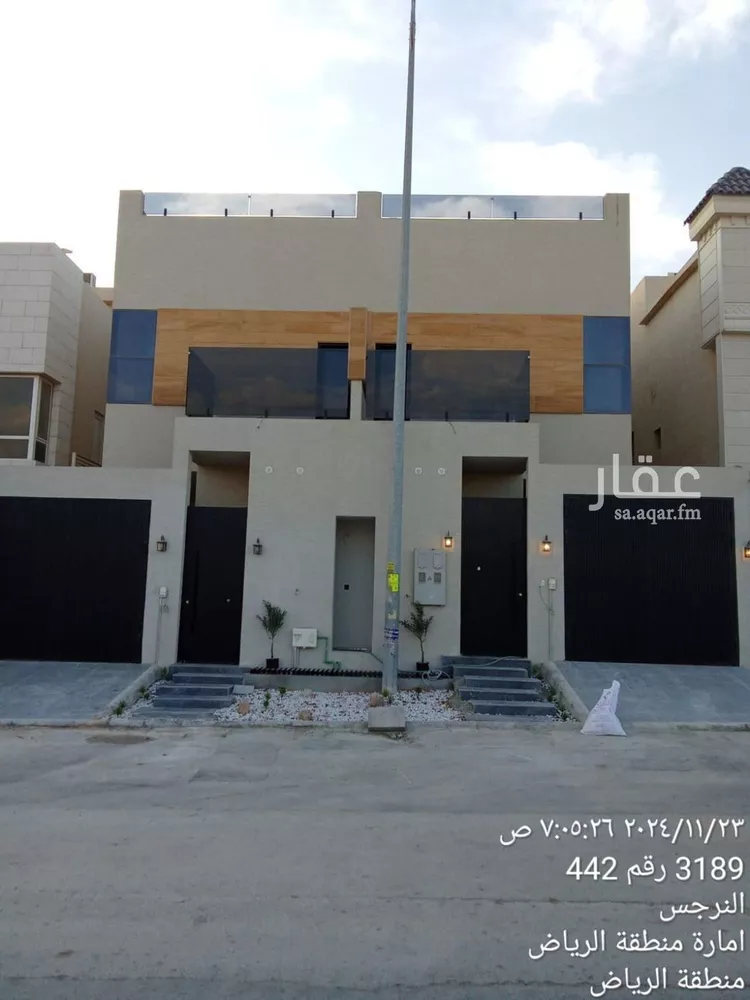 فيلا للبيع في شارع رقم 442, حي النرجس, مدينة الرياض, منطقة الرياض