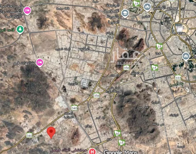 أرض للبيع في شارع الرياب بنت البراء, حي الصناعية, مدينة المدينه المنوره, منطقة المدينة المنورة صورة 3