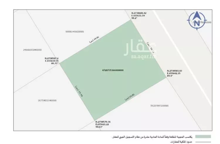 أرض للبيع في شارع ظهرة العودة شرق 18, حي ظهرة العودة شرق, مدينة الدرعية, منطقة الرياض