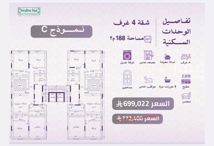 شقة للبيع في شارع عبدالروؤف البحراني, حي النعيم, مدينة جدة, منطقة مكة المكرمة