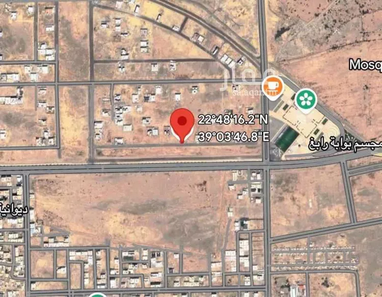 أرض للبيع في شارع سعد بن الربيع, حي النزهة, مدينة رابغ, منطقة مكة المكرمة