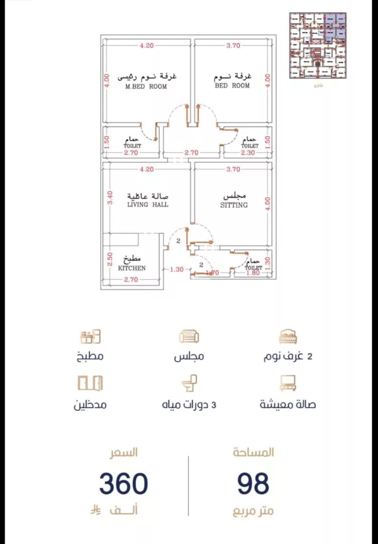 شقة للبيع في شارع أبي الغنائم الحسيني, حي الربوة, مدينة جدة, منطقة مكة المكرمة 6