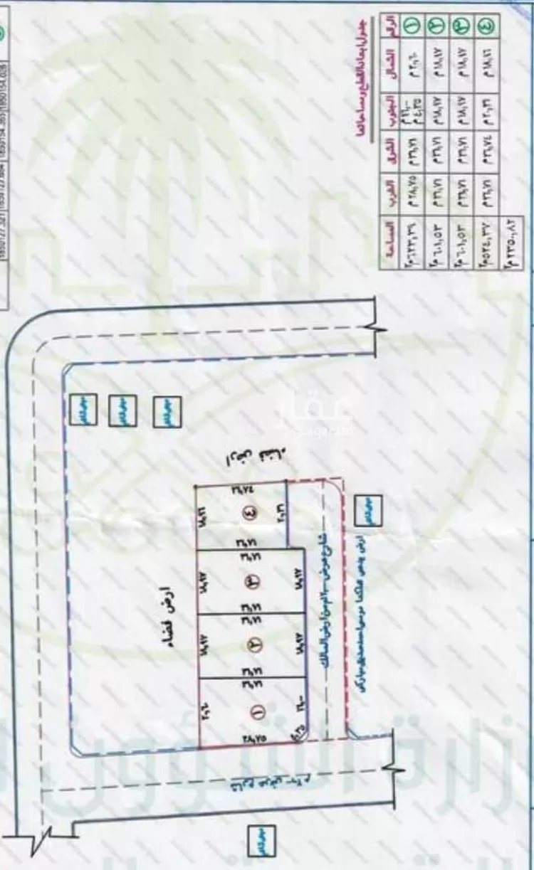 أرض للبيع في شارع معاذ العامري ، أحد المسارحة ، احد المسارحة