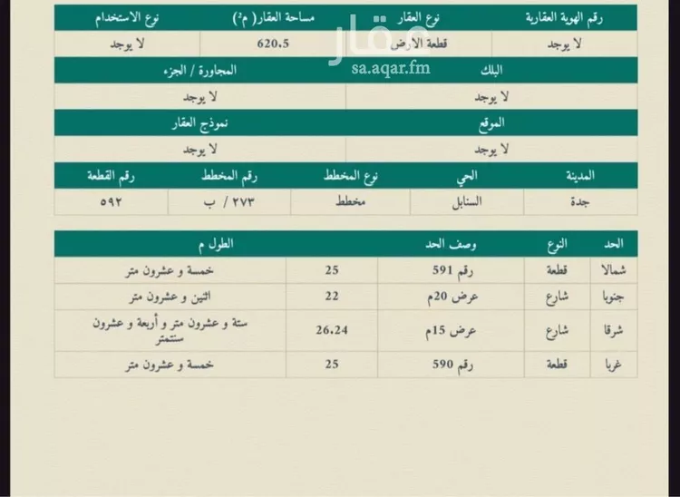 أرض للبيع في شارع عنترة ابن شداد, حي السنابل, مدينة جدة, منطقة مكة المكرمة صورة 5