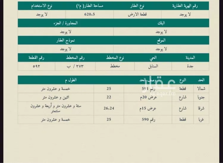 أرض للبيع في شارع عنترة ابن شداد, حي السنابل, مدينة جدة, منطقة مكة المكرمة
