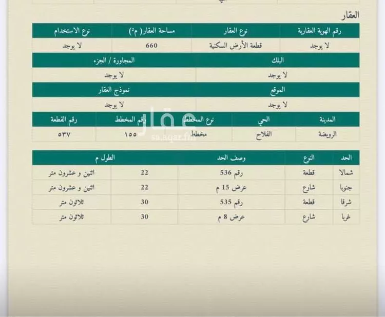 Land for Sale in Al Quwaiiyah Al Darieb صورة 3