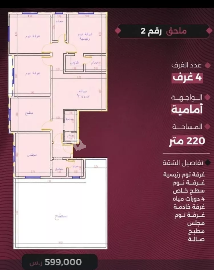 شقة للبيع في شارع إبراهيم الأحدب, حي النزهة, مدينة جدة, منطقة مكة المكرمة صورة 2
