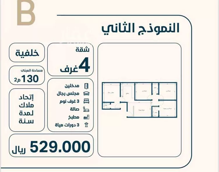 شقة للبيع في شارع ابو كبشه الانصاري, حي النعيم, مدينة جدة, منطقة مكة المكرمة صورة 3