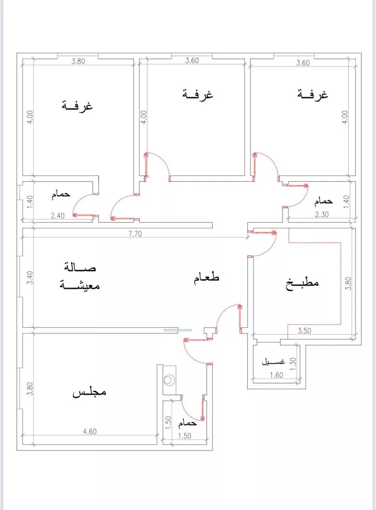 شقة للبيع في شارع محمد بن اسعد العظم, حي النزهة, مدينة جدة, منطقة مكة المكرمة