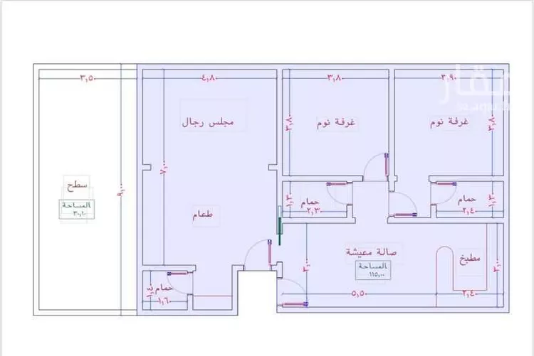 شقة للبيع في شارع وادي وتوب, حي النزهة, مدينة جدة, منطقة مكة المكرمة