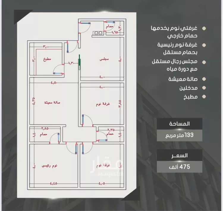 شقة للبيع في شارع الامير عبدالمجيد, حي الصواري, مدينة جدة, منطقة مكة المكرمة