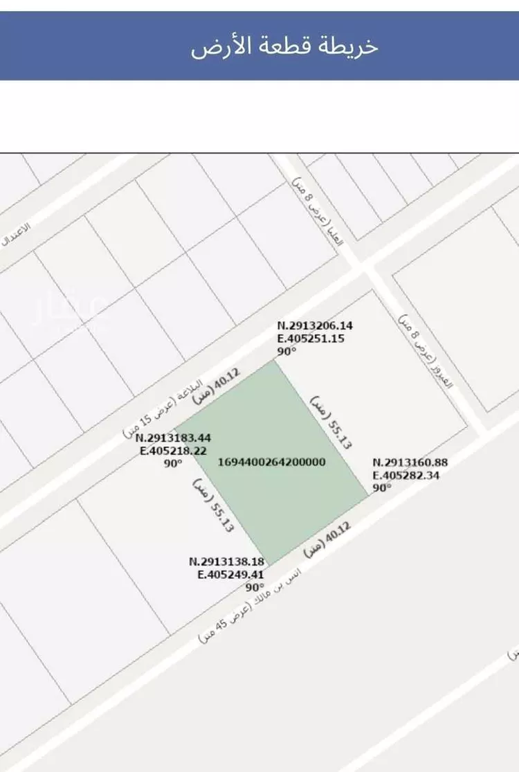 أرض للبيع في شارع انس ابن مالك, حي الشعلة, مدينة الدمام, المنطقة الشرقية