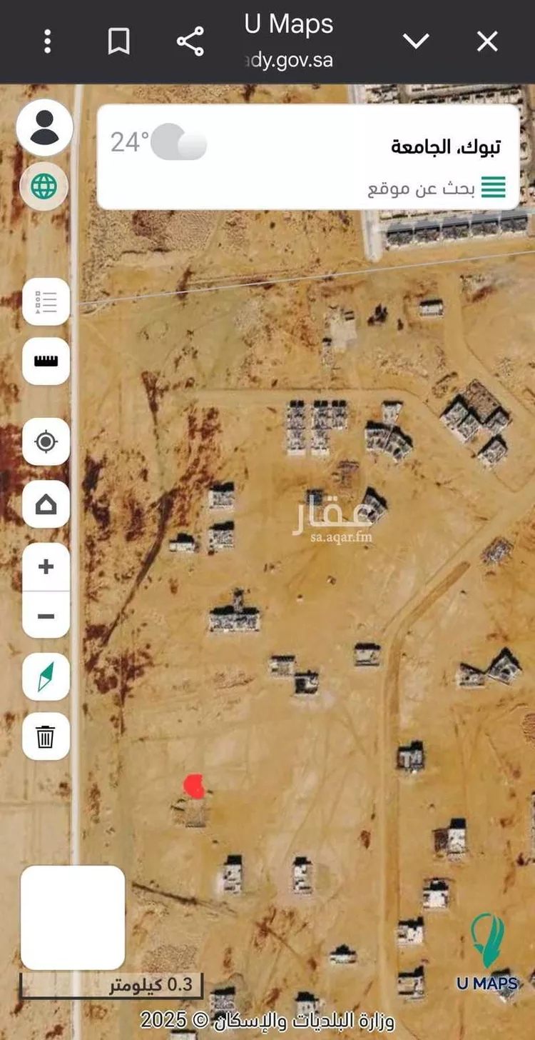 أرض للبيع في شارع ابو عروة, حي الجامعة, مدينة تبوك, منطقة تبوك صورة 2