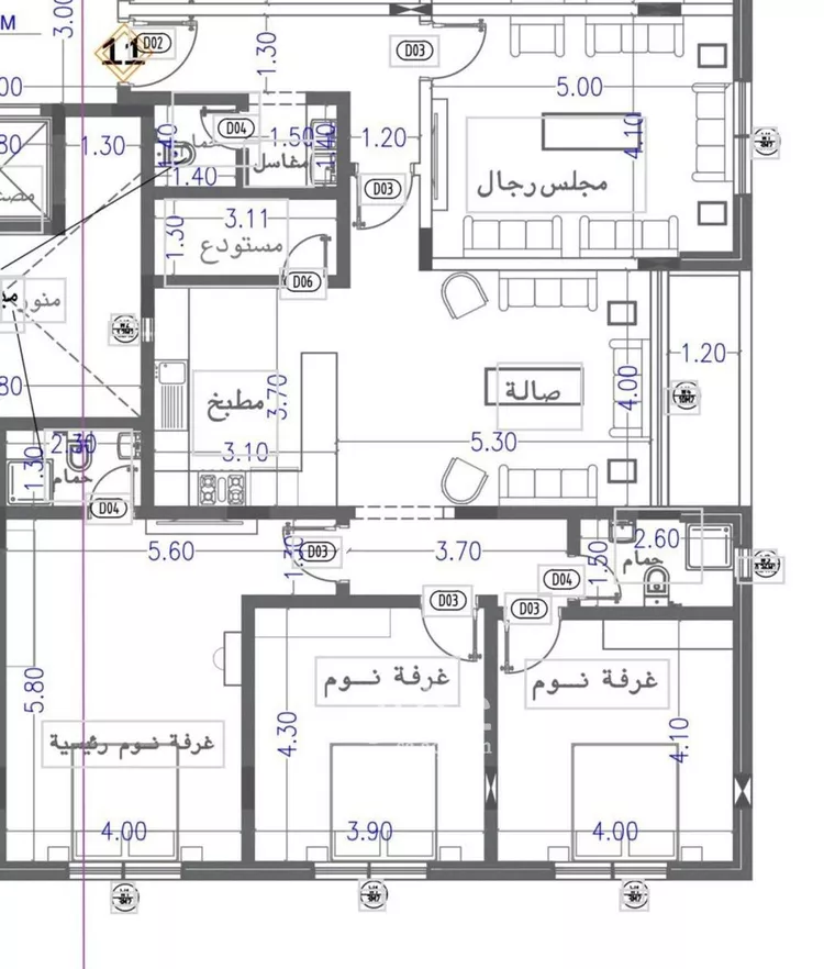 شقة للإيجار في شارع الطبيعة, حي النرجس, مدينة الرياض, منطقة الرياض صورة 3