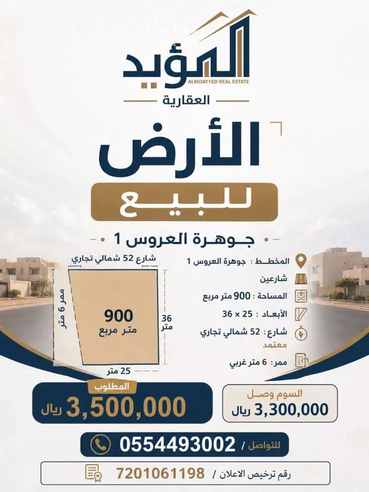 Land for Sale in Jeddah Al Riyadh