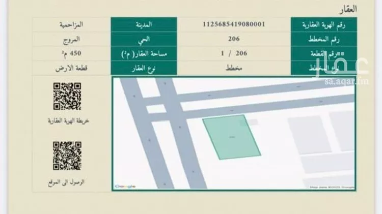 أرض للبيع في شارع حباب ابوعقيل, حي المروج, مدينة المزاحمية, منطقة الرياض