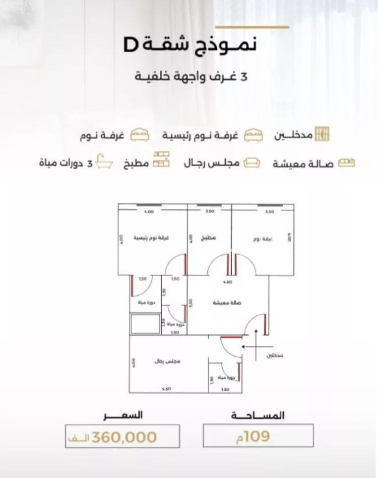 شقة للبيع في شارع أحمد بن طلحه, حي الصفاء, مدينة جدة, منطقة مكة المكرمة صورة 2