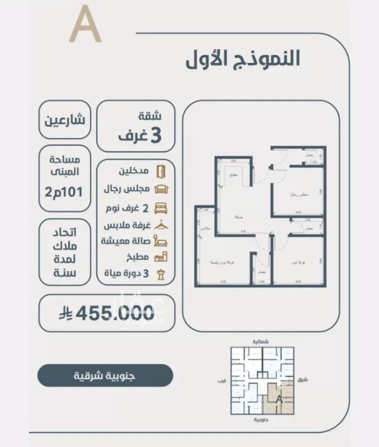 شقة للبيع في شارع ابو كبشه الانصاري, حي النعيم, مدينة جدة, منطقة مكة المكرمة صورة 2