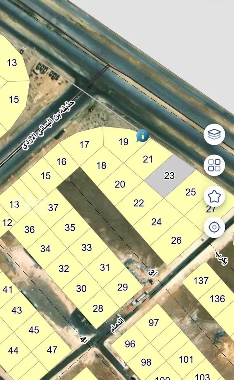 أرض للبيع في شارع اشبيليه 4 الفرعي, حي العزيزية, مدينة الجبيل, المنطقة الشرقية