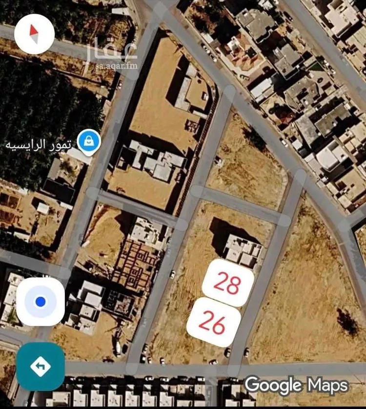 أرض للبيع في شارع سليمان ناصر الشبيلي, حي الريان, مدينة عنيزة, منطقة القصيم صورة 2
