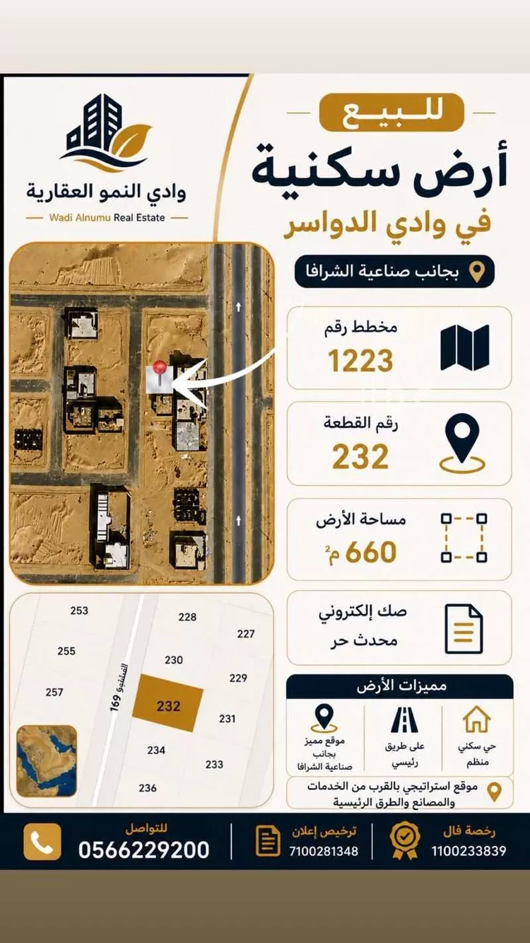 أرض للبيع في شارع غير مسمي 434  0701, حي الورود, مدينة وادي الدواسر, منطقة الرياض