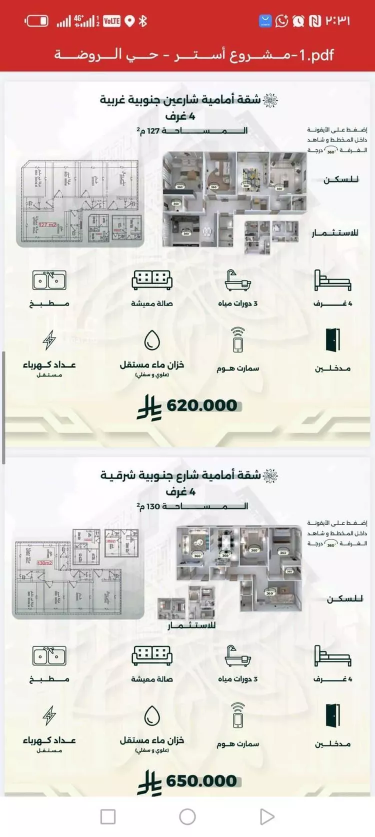 شقة للبيع في شارع احمد زكي, حي الروضة, مدينة جدة, منطقة مكة المكرمة صورة 2