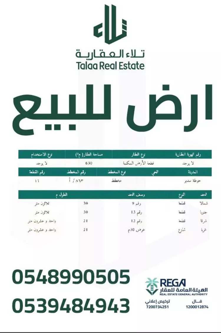 أرض للبيع في حي ج11, مدينة حوطه سدير, منطقة الرياض صورة 4