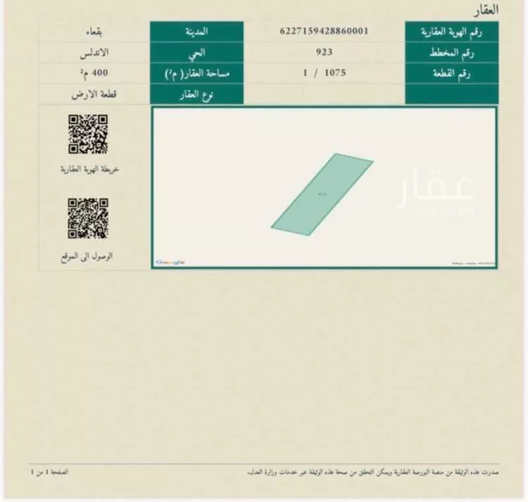 Land for Sale in Al Ghazalah Al Ghazalah