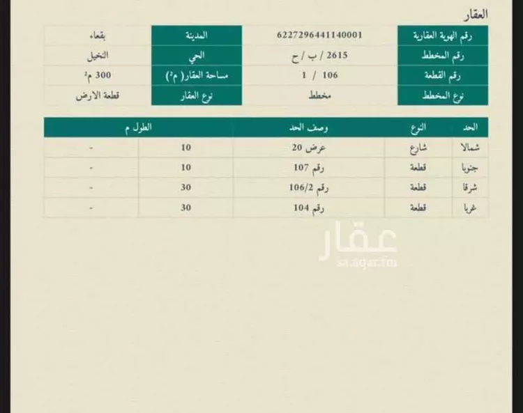 أرض للبيع في حي حي ج4, مدينة بقعاء, منطقة حائل