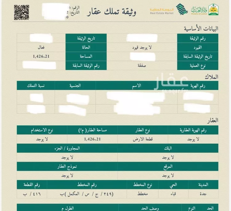 أرض للبيع في شارع الشريف سعيد بن بركات, حي قباء, مدينة جدة, منطقة مكة المكرمة صورة 2