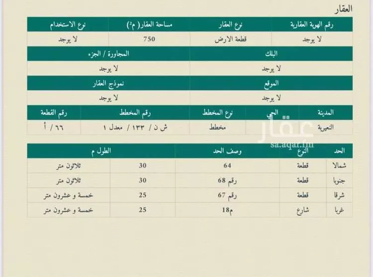 أرض للبيع في النعيرية ، النعيرية