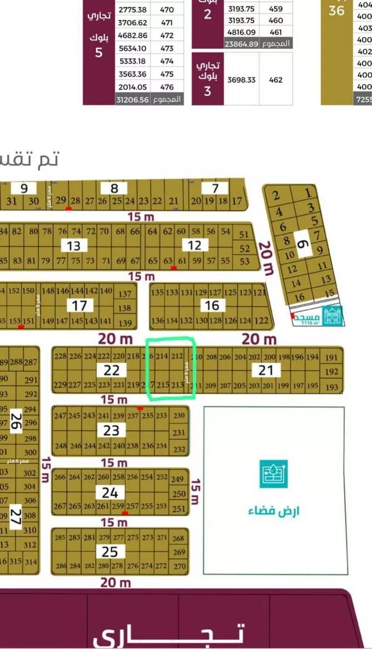Land for Sale in Buraydah Al Rwaf Subdivision