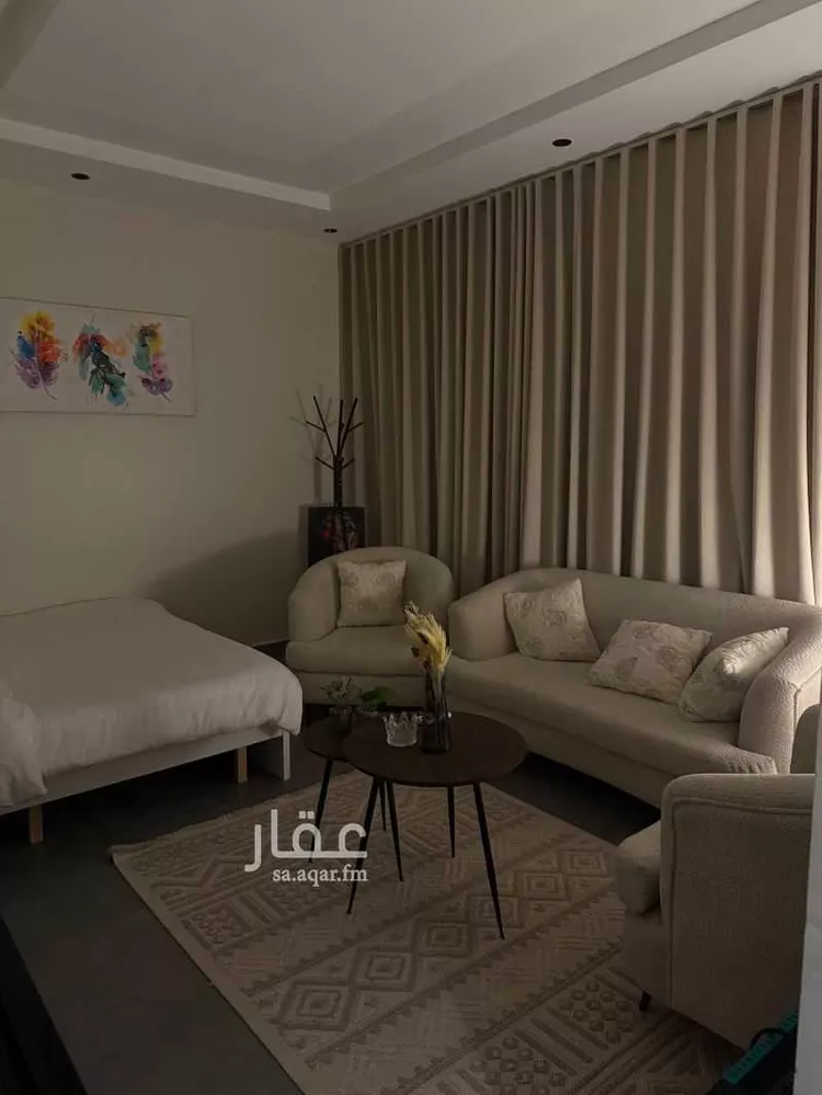 استديو مفروش للحجز في شارع أبحر, حي الملقا, الرياض