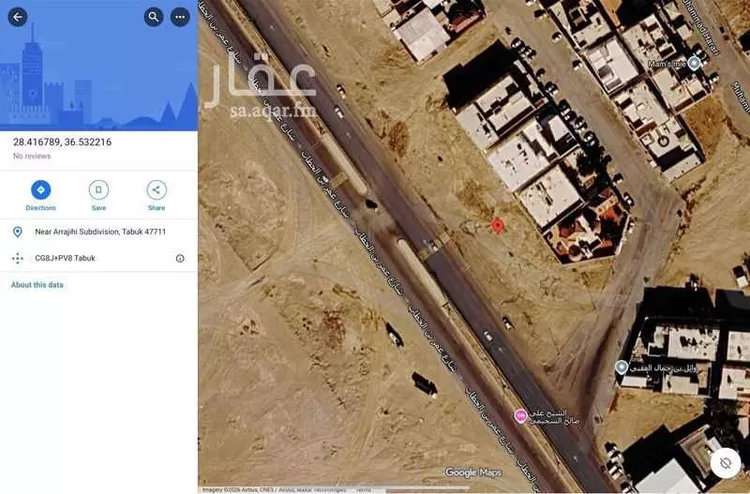 أرض للإيجار في شارع 15708023, حي الراجحي, مدينة تبوك, منطقة تبوك صورة 2