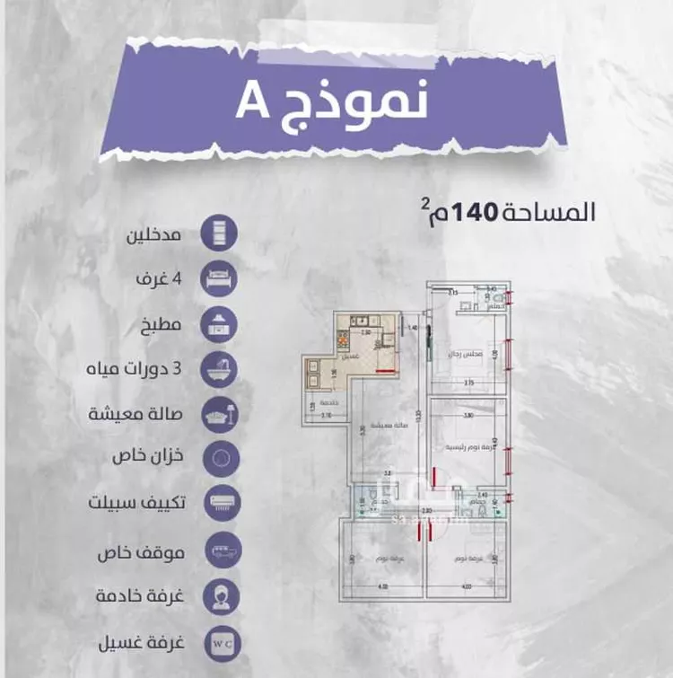 شقة للبيع في شارع بسر ابن ارطاة, حي الريان, مدينة جدة, منطقة مكة المكرمة